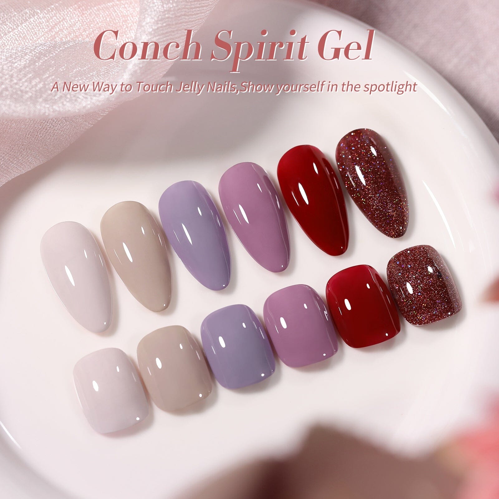 6 Bottles Nail Polish Muted Muse 6ml Nail Polish BORN PRETTY 