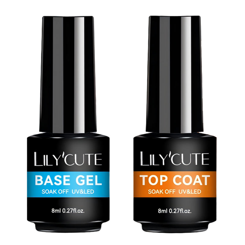 2 Bottles Base Top Coat Set 8ml