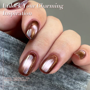 6 Colors HEMA/TPO FREE Glass Cat Magnetic Gel M17 Ebony Rose 7ml Gel Nail Polish BORN PRETTY 