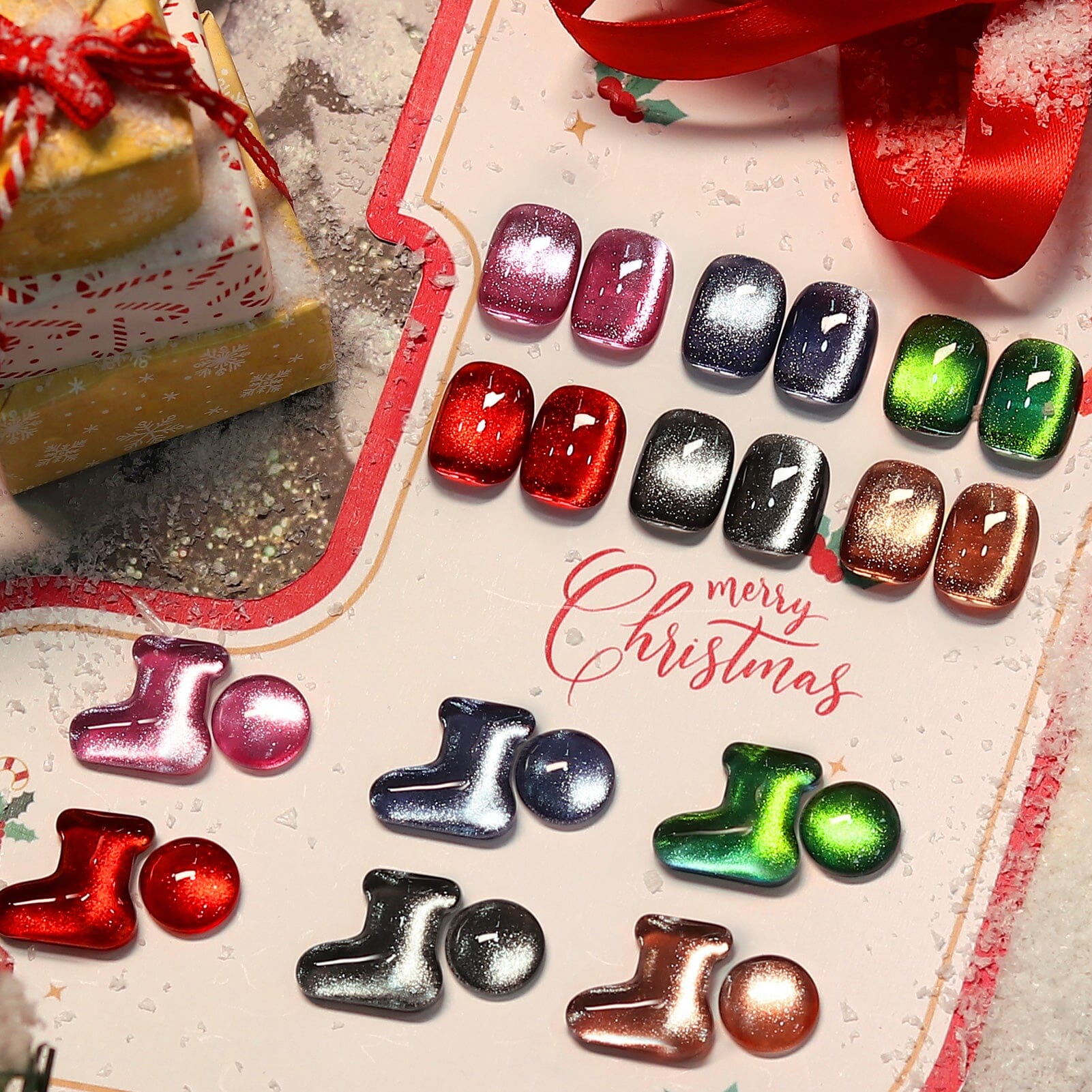 6 Colors HEMA/TPO FREE Crystal Cat Magnetic Gel M20 Frosty Ode 7ml Gel Nail Polish BORN PRETTY 