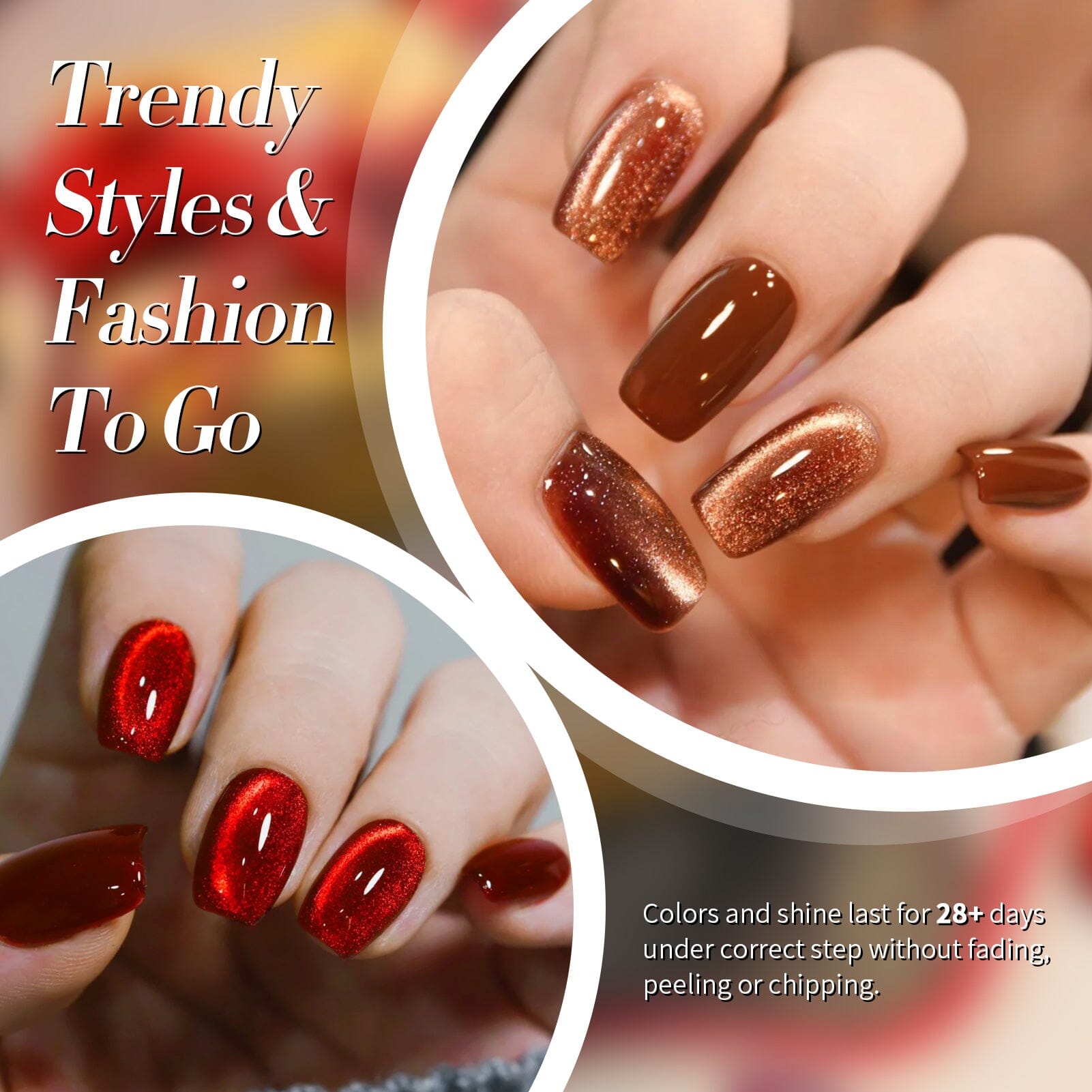 6 Colors HEMA/TPO FREE Crystal Cat Magnetic Gel M20 Frosty Ode 7ml Gel Nail Polish BORN PRETTY 