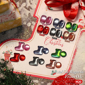 6 Colors HEMA/TPO FREE Crystal Cat Magnetic Gel M20 Frosty Ode 7ml Gel Nail Polish BORN PRETTY 