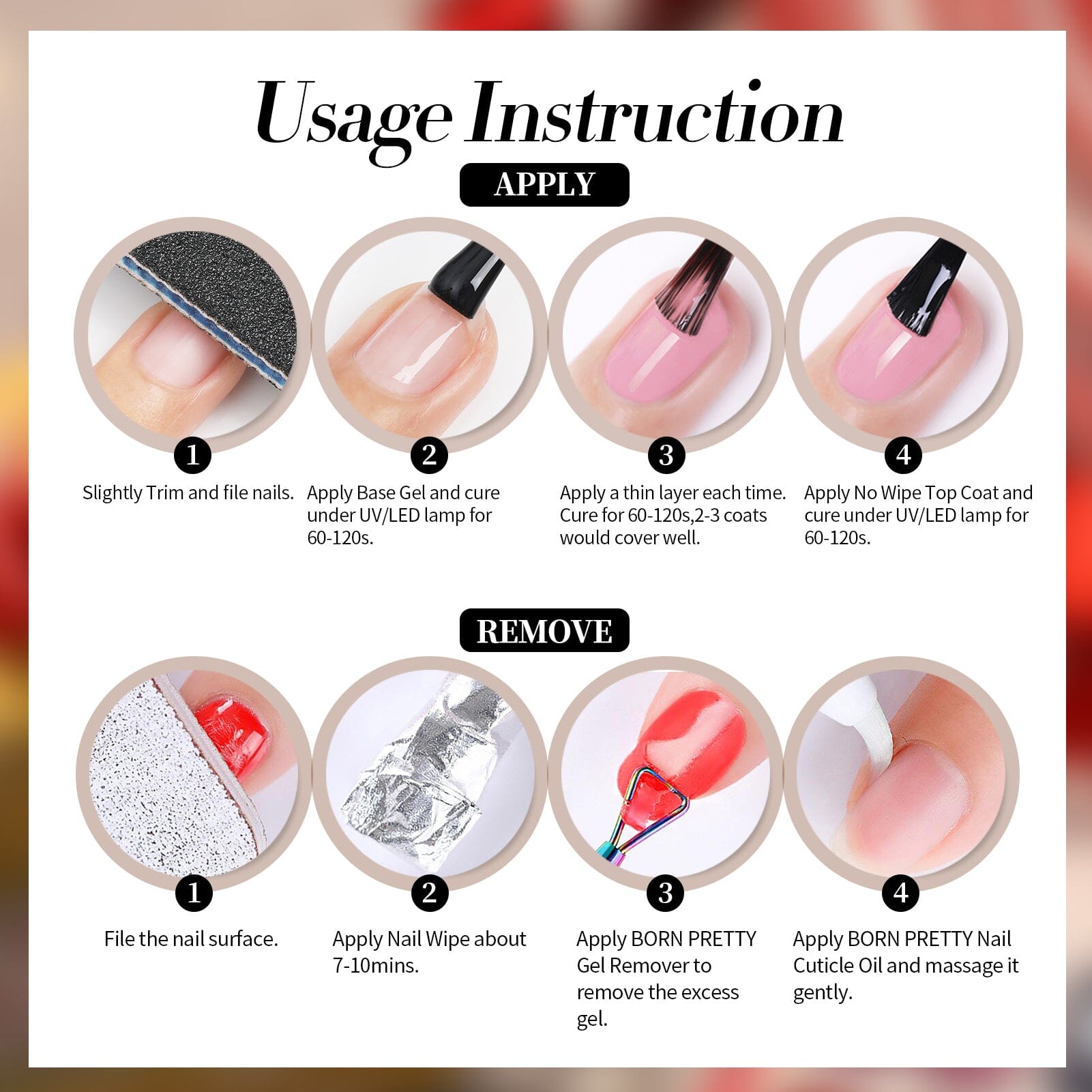 6 Colors HEMA/TPO FREE Crystal Cat Magnetic Gel M20 Frosty Ode 7ml Gel Nail Polish BORN PRETTY 