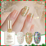 3 Colors Christmas Holiday Jelly Gel Polish 15ml Gel Nail Polish BORN PRETTY 