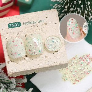 3 Colors Christmas Holiday Jelly Gel Polish 15ml Gel Nail Polish BORN PRETTY 