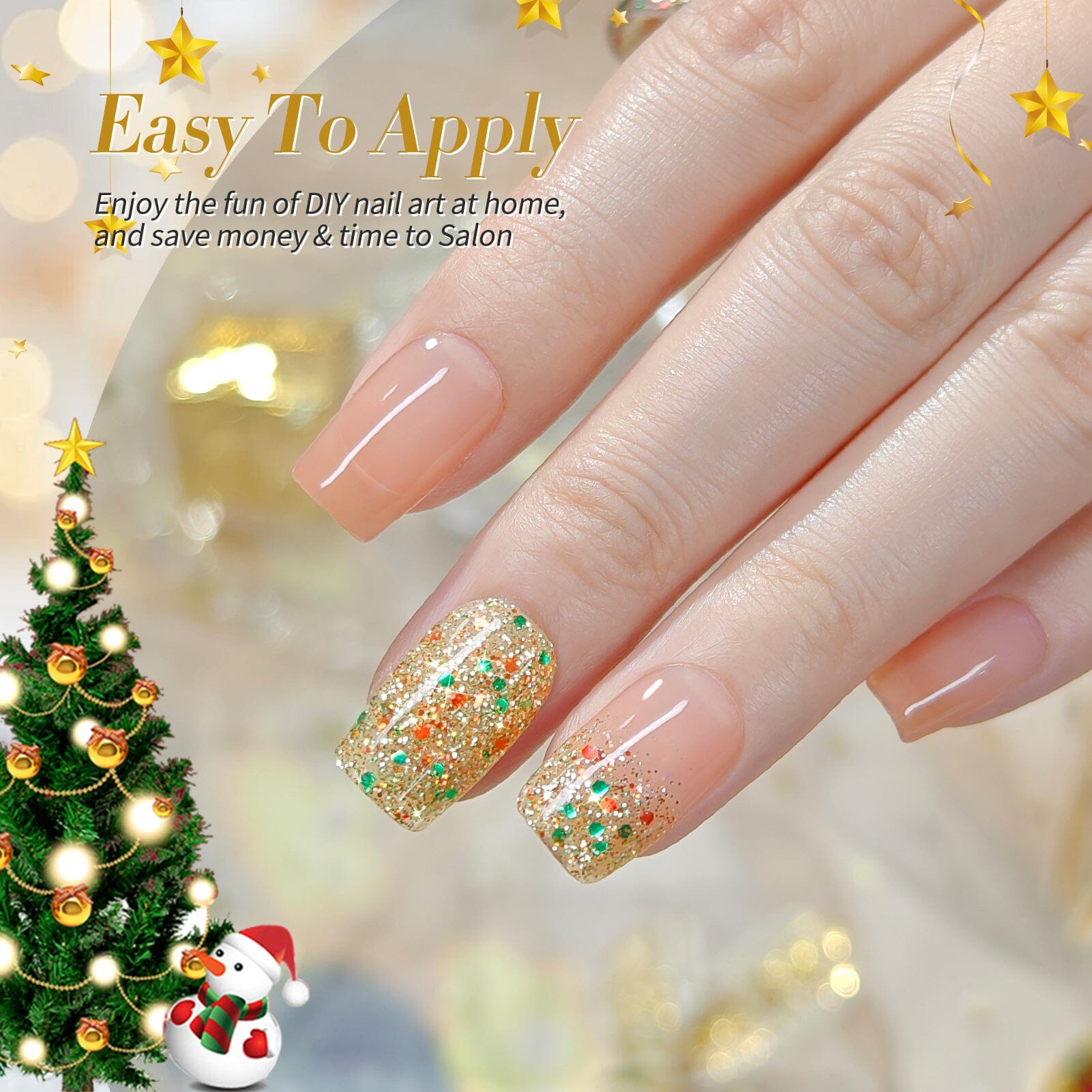 Jelly Gel Polish TS02 Jingle Bell 15ml Gel Nail Polish BORN PRETTY 
