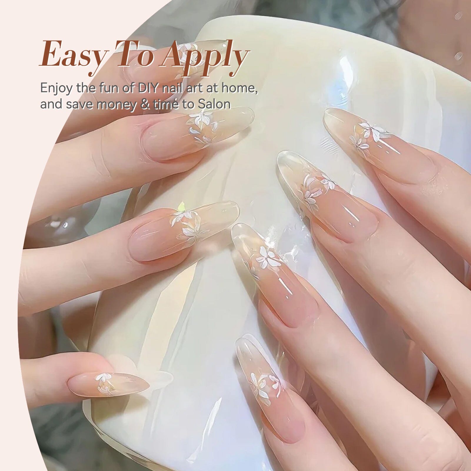 Jelly Gel Polish TS13 Almond Glow 15ml HEMA/TPO FREE Gel Nail Polish BORN PRETTY 