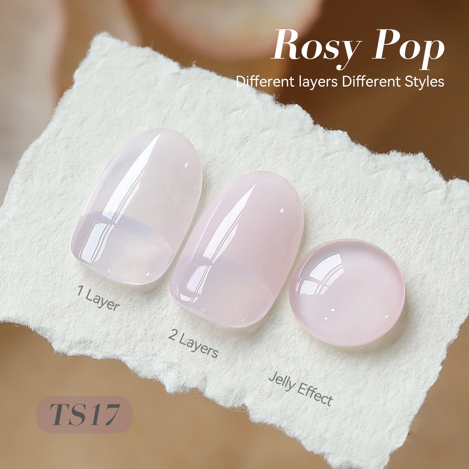 Jelly Gel Polish TS17 Blush Pop 15ml HEMA/TPO FREE Gel Nail Polish BORN PRETTY 
