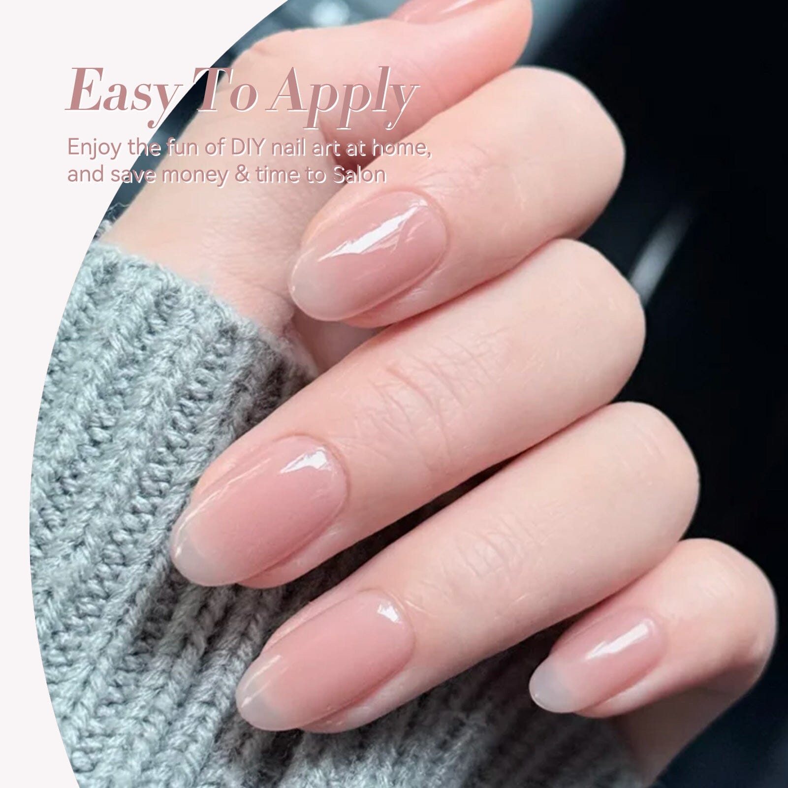 Jelly Gel Polish TS18 Rosewater 15ml HEMA/TPO FREE Gel Nail Polish BORN PRETTY 