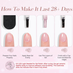 Jelly Gel Polish TS20 Blossom Flurry 15ml HEMA/TPO FREE Gel Nail Polish BORN PRETTY 