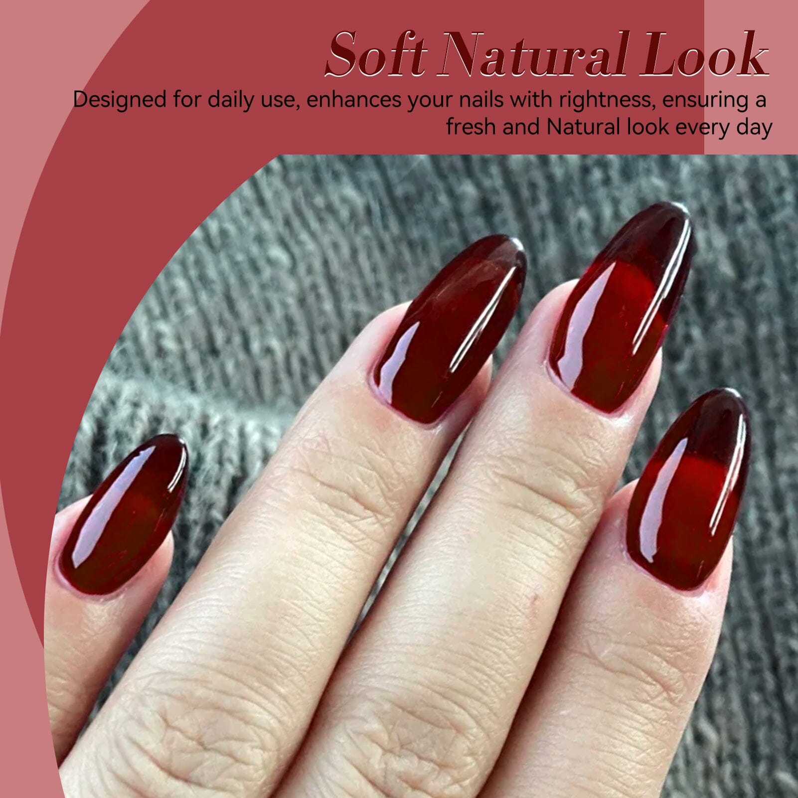 Jelly Gel Polish TS24 Scarlet Heat 15ml HEMA/TPO FREE Gel Nail Polish BORN PRETTY 