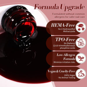 Jelly Gel Polish TS24 Scarlet Heat 15ml HEMA/TPO FREE Gel Nail Polish BORN PRETTY 