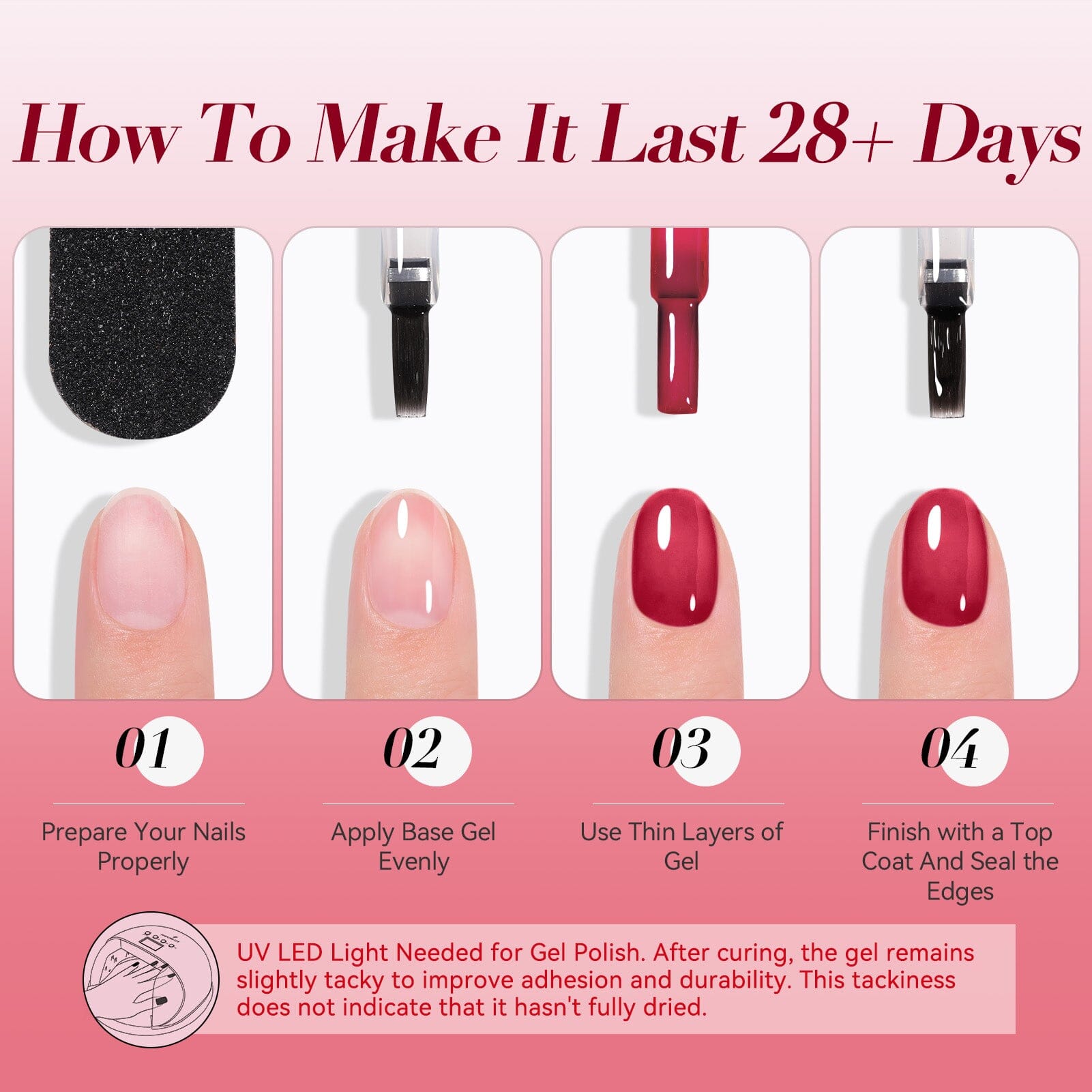 Jelly Gel Polish TS25 Crimson Glow 15ml HEMA/TPO FREE Gel Nail Polish BORN PRETTY 