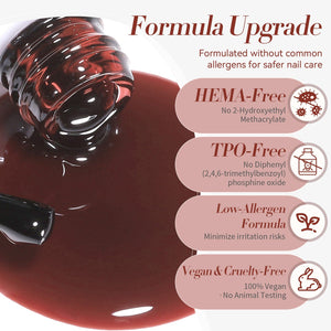 Jelly Gel Polish TS26 Smoky Rose 15ml HEMA/TPO FREE Gel Nail Polish BORN PRETTY 