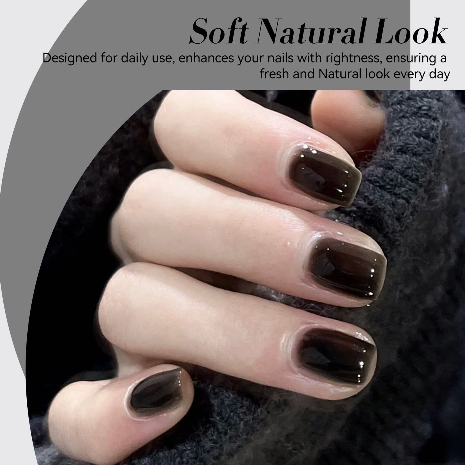 Jelly Gel Polish TS27 Black Aura 15ml HEMA/TPO FREE Gel Nail Polish BORN PRETTY 