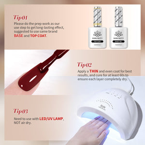 6 Colors HEMA/TPO FREE Gel Polish Set S21 Raw Cacao 7ml Gel Nail Polish BORN PRETTY 