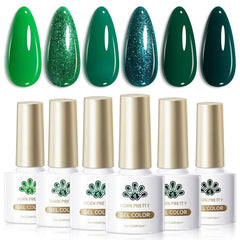 6 Colors Gel Polish Set S23 Forest Mood 7ml Gel Nail Polish BORN PRETTY 