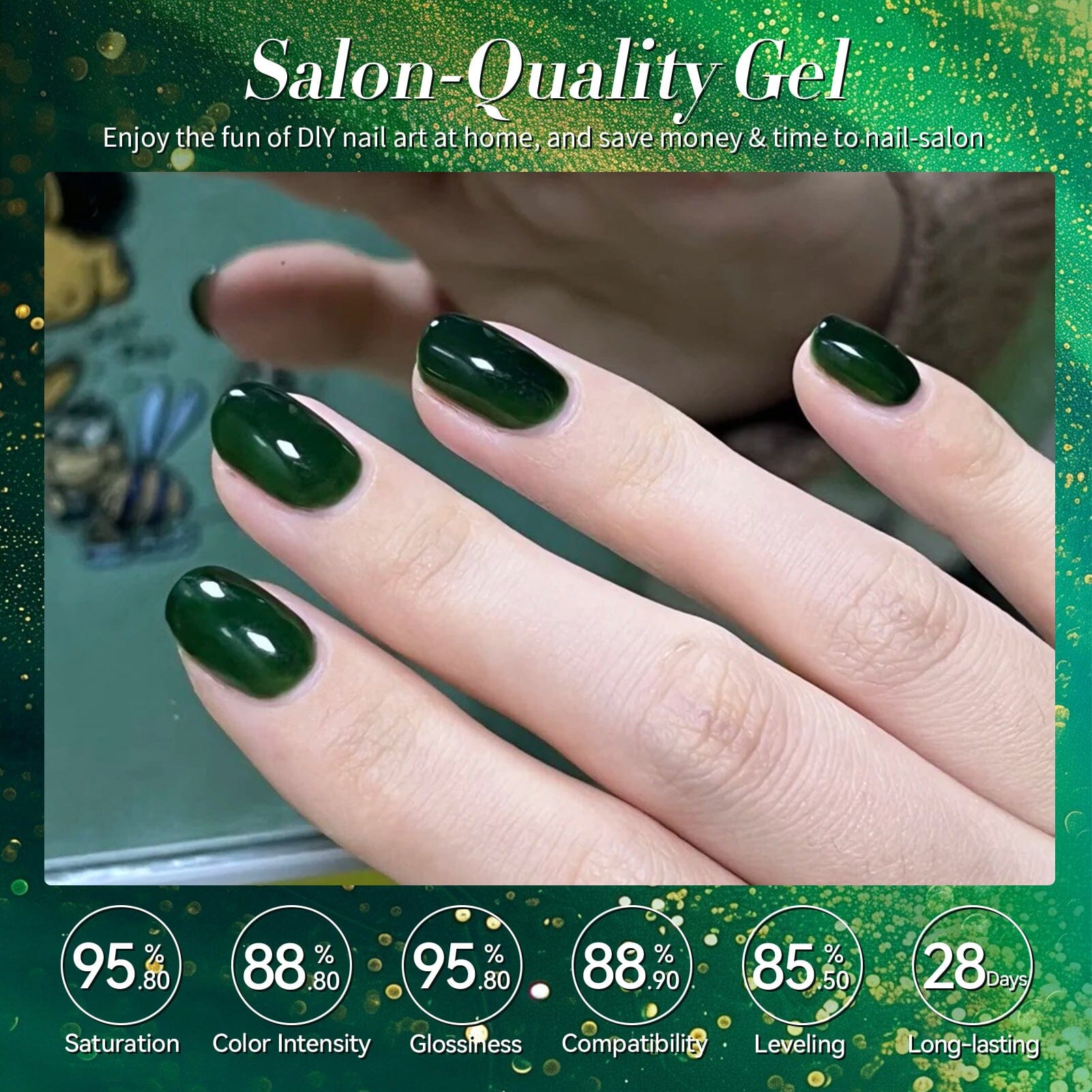 6 Colors HEMA/TPO FREE Gel Polish Set S23 Forest Mood 7ml Gel Nail Polish BORN PRETTY 