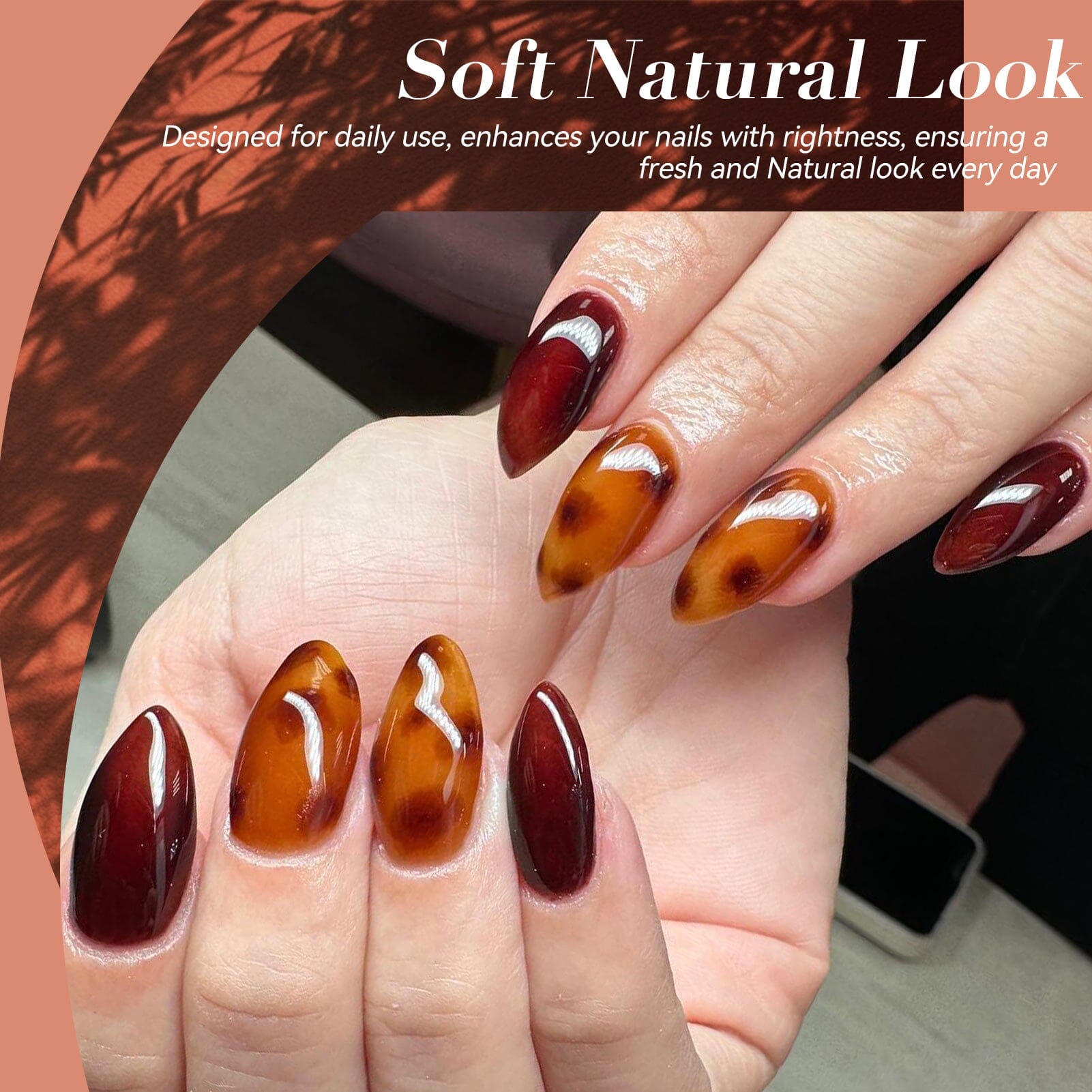 6 Colors Jelly Gel J23 Shadow Glass 7ml Gel Nail Polish BORN PRETTY 