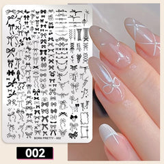 Wide Size Stamping Plate Nail Stamping BORN PRETTY 002 