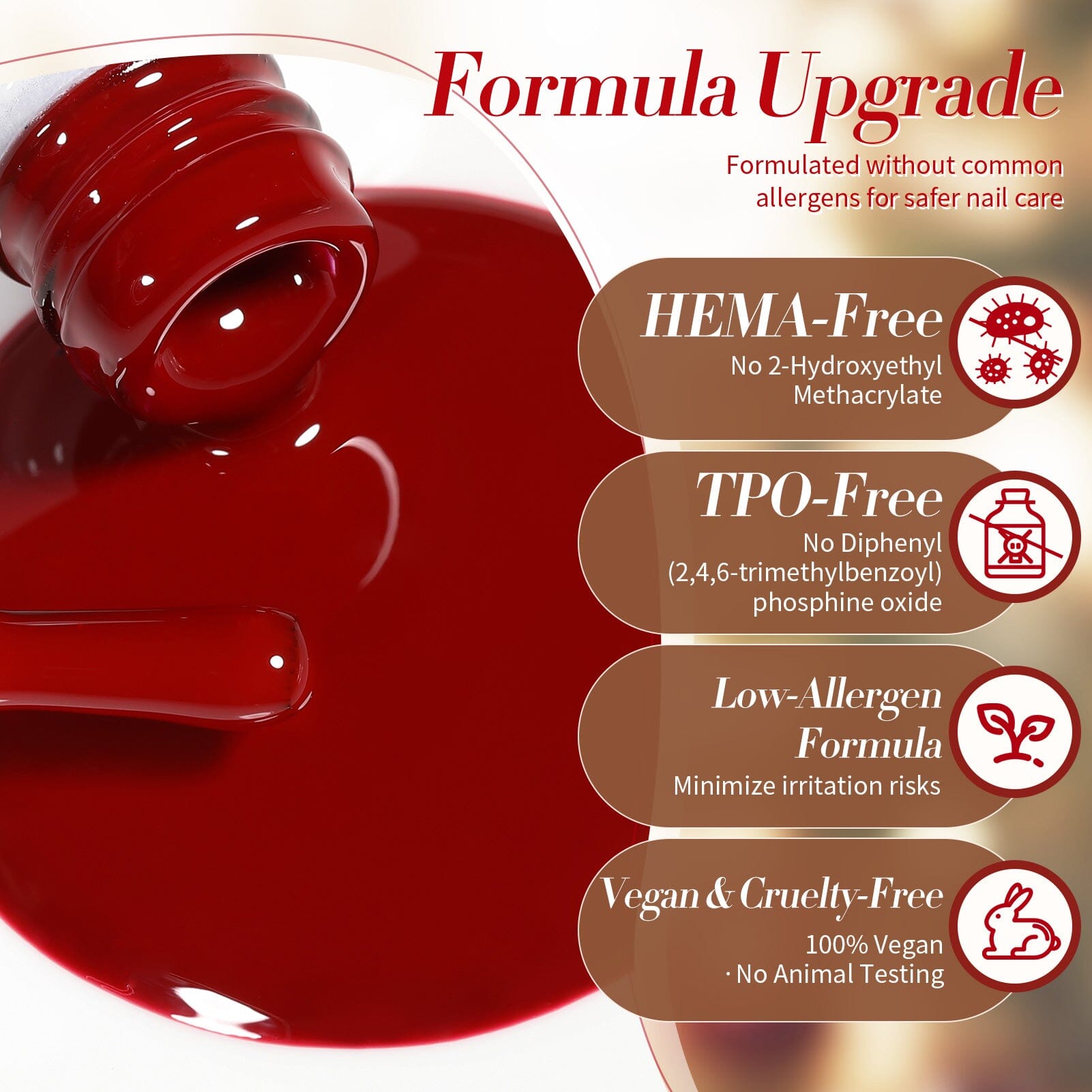 6 Colors HEMA/TPO FREE Gel Polish Set S28 Winter Gala 7ml Gel Nail Polish BORN PRETTY 