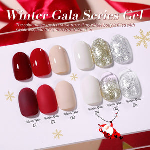 6 Colors HEMA/TPO FREE Gel Polish Set S28 Winter Gala 7ml Gel Nail Polish BORN PRETTY 
