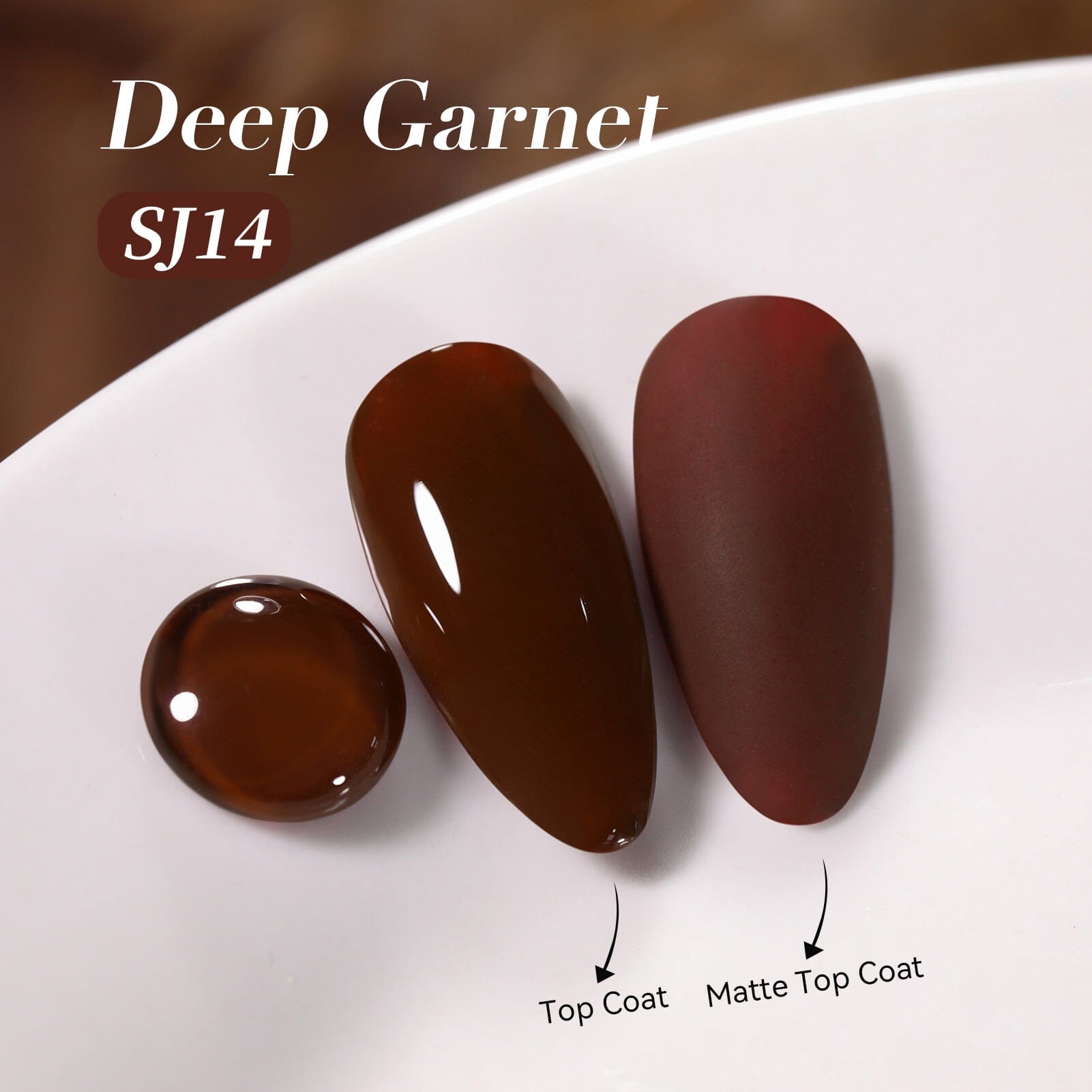 Color Nail Gel SJ14 Deep Garnet 15ml HEMA/TPO FREE Gel Nail Polish BORN PRETTY 