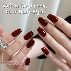 Color Nail Gel SJ14 Deep Garnet 15ml HEMA/TPO FREE Gel Nail Polish BORN PRETTY 