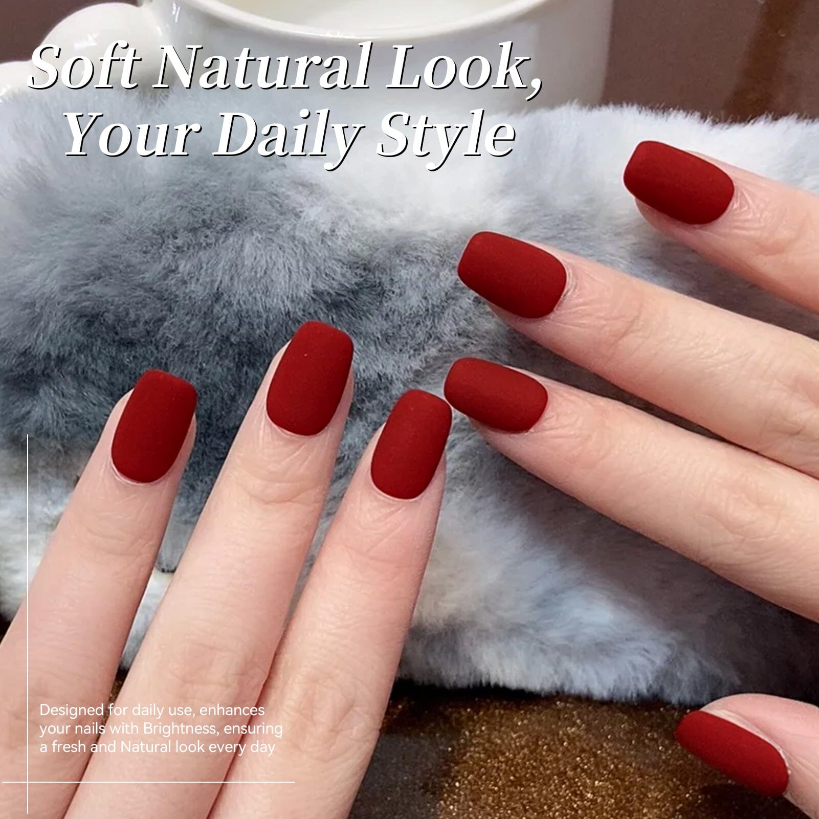 Color Nail Gel SJ17 Velvet Red 15ml HEMA/TPO FREE Gel Nail Polish BORN PRETTY 