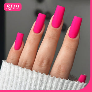 Color Nail Gel SJ19 Neon Rose 15ml HEMA/TPO FREE Gel Nail Polish BORN PRETTY 