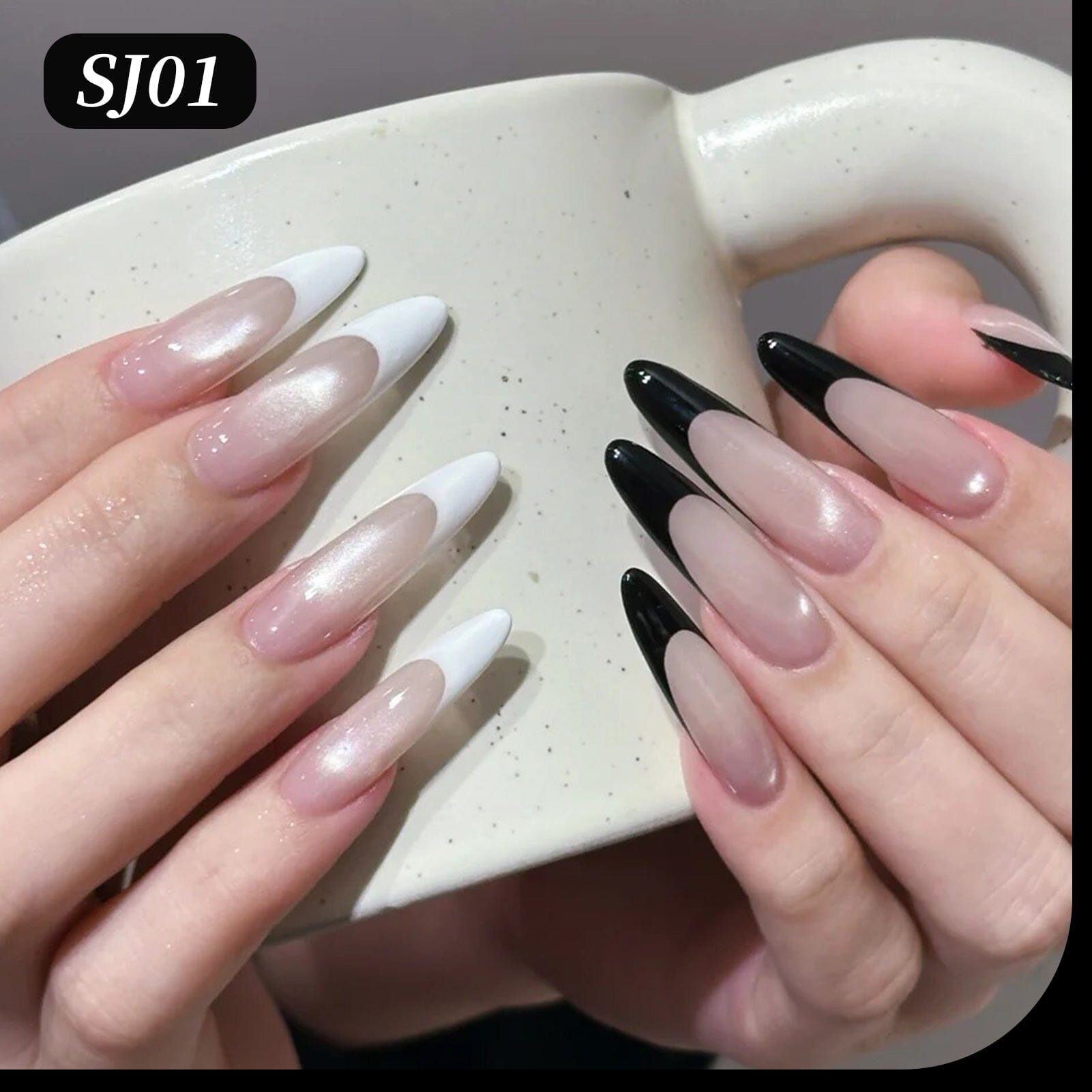 Color Nail Gel SJ01 Pure Black 15ml HEMA/TPO FREE Gel Nail Polish BORN PRETTY 