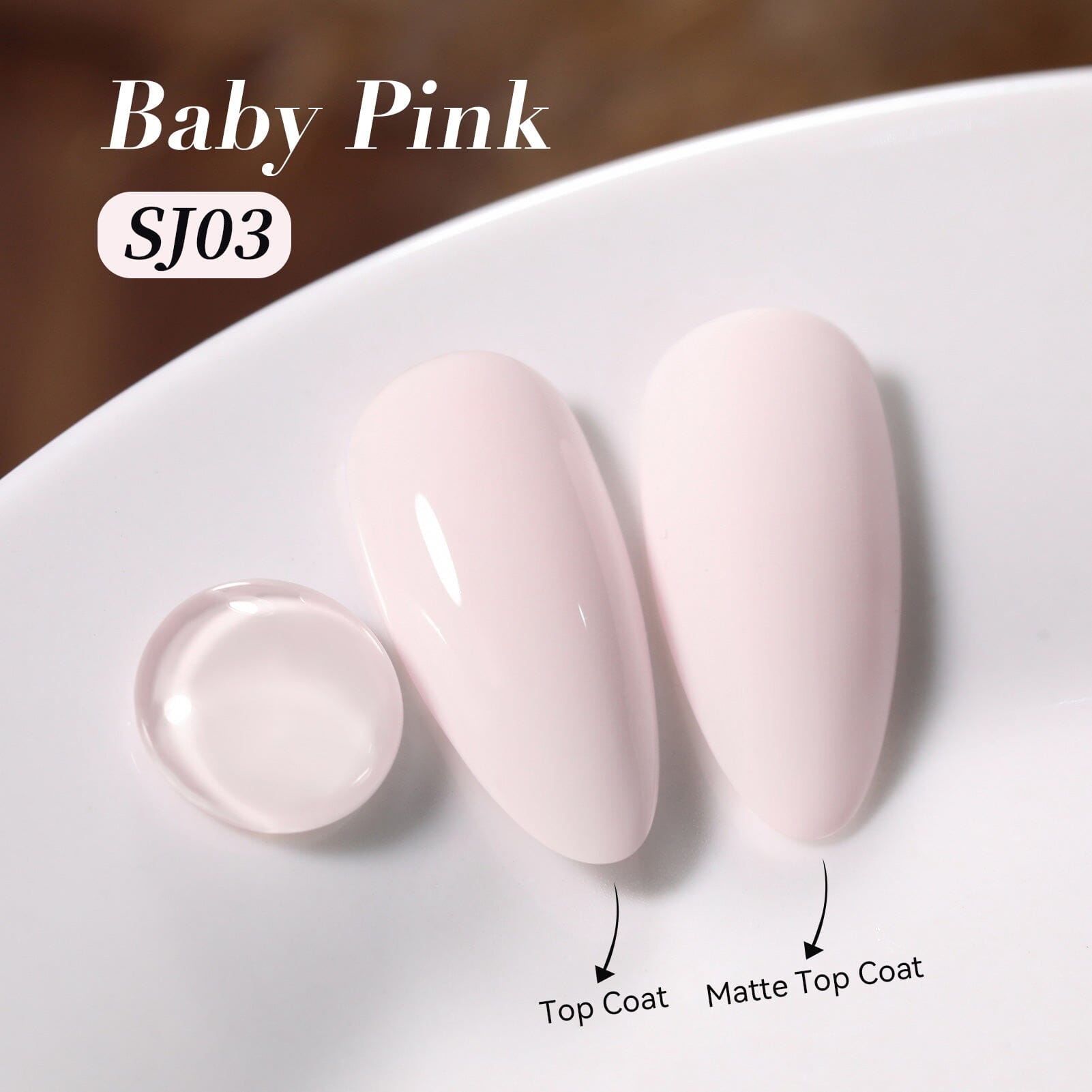 Color Nail Gel SJ03 Baby Pink 15ml HEMA/TPO FREE Gel Nail Polish BORN PRETTY 
