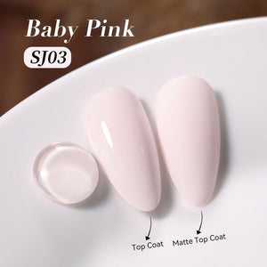 Color Nail Gel SJ03 Baby Pink 15ml HEMA/TPO FREE Gel Nail Polish BORN PRETTY 