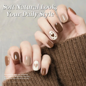 Color Nail Gel SJ06 Ash Brown 15ml HEMA/TPO FREE Gel Nail Polish BORN PRETTY 