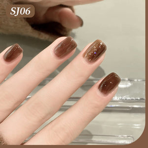Color Nail Gel SJ06 Ash Brown 15ml HEMA/TPO FREE Gel Nail Polish BORN PRETTY 