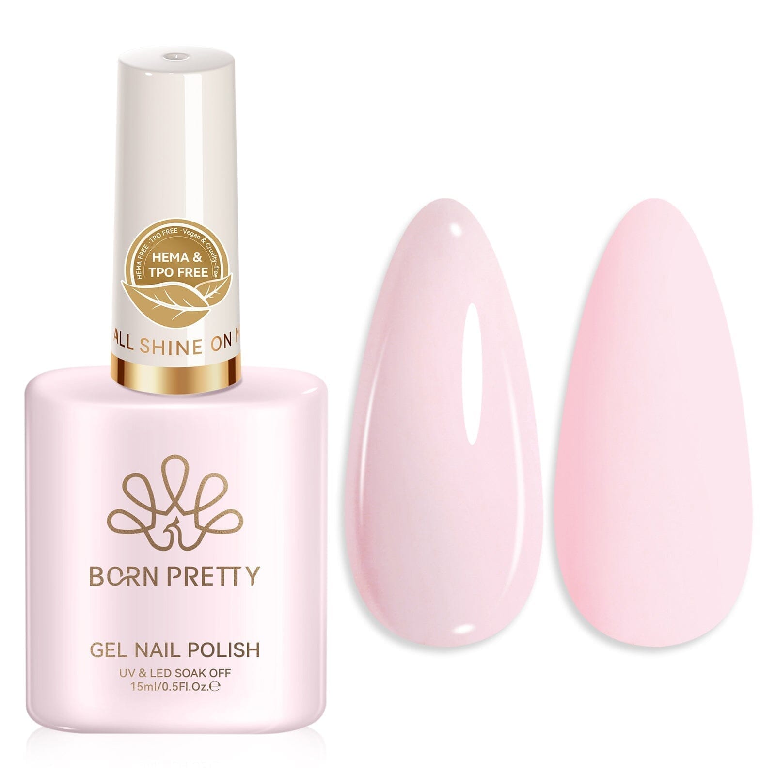 Color Nail Gel 15ml HEMA/TPO FREE Gel Nail Polish BORN PRETTY SJ04 