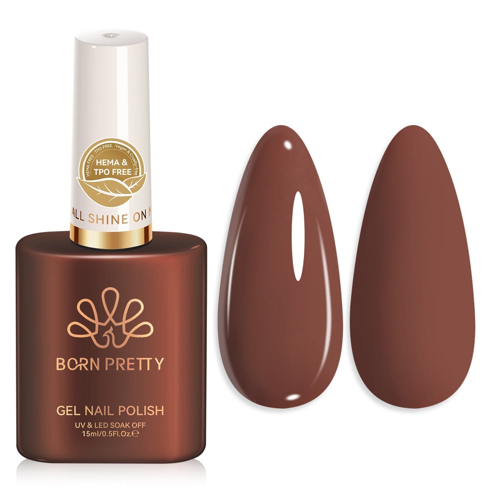 Color Nail Gel 15ml HEMA/TPO FREE Gel Nail Polish BORN PRETTY SJ05 