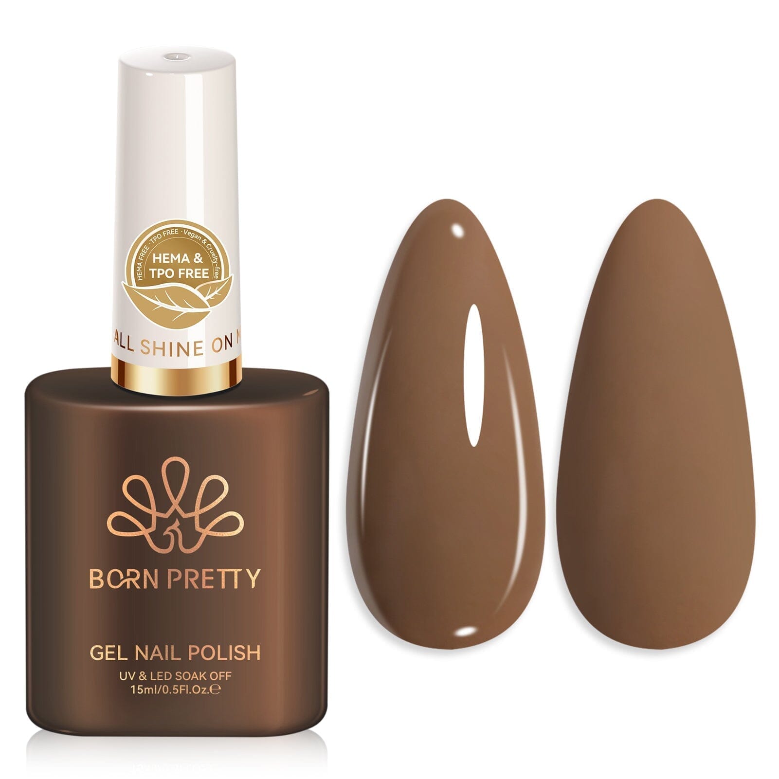 Color Nail Gel 15ml HEMA/TPO FREE Gel Nail Polish BORN PRETTY SJ06 