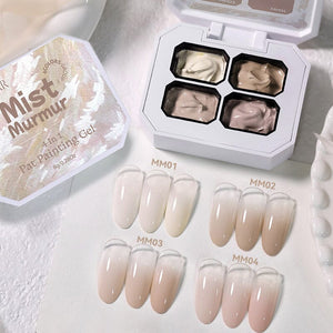 4 Colors 4 in 1 Pat Painting Gel Mist Murmur Gel Nail Polish UR SUGAR 