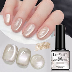 Glass Cat Magnetic Gel MC03 7ml Gel Nail Polish LILYCUTE 
