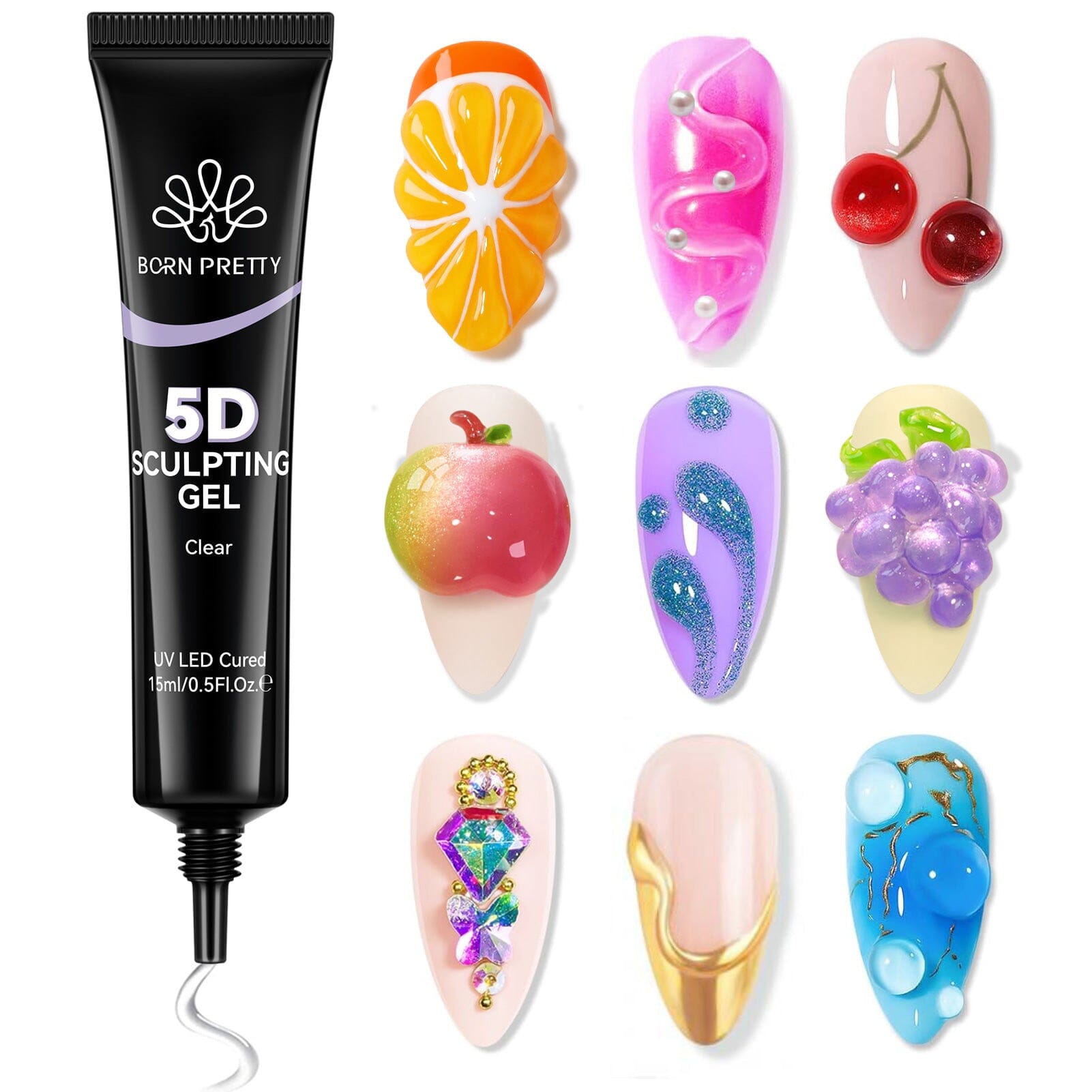 5D Sculpting Gel Polish 15ml Gel Nail Polish BORN PRETTY 