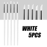 5pcs Silicon Pressing Pen Set Tools & Accessories No Brand White 