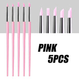 5pcs Silicon Pressing Pen Set Tools & Accessories No Brand Pink 