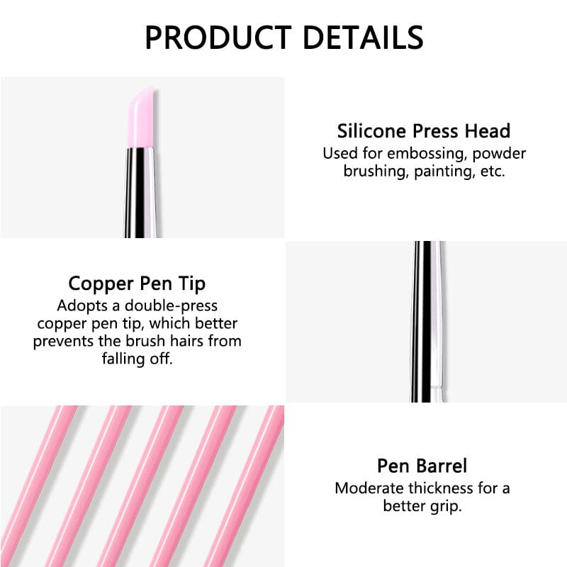5pcs Silicon Pressing Pen Set Tools & Accessories No Brand 