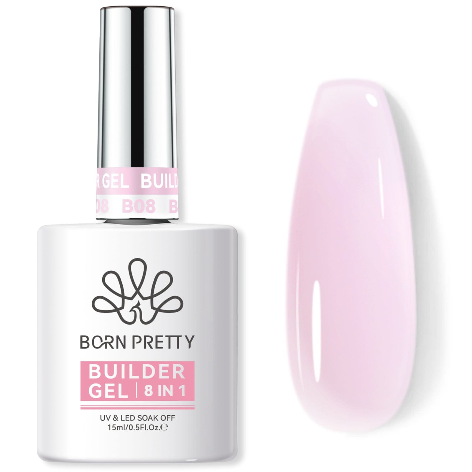 8 in 1 Builder Gel BG08 15ml Gel Nail Polish BORN PRETTY 