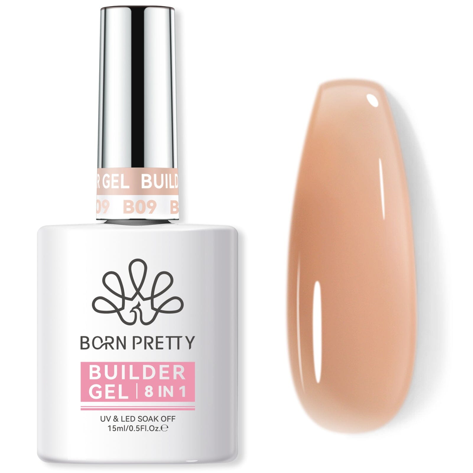 8 in 1 Builder Gel BG09 15ml Gel Nail Polish BORN PRETTY 