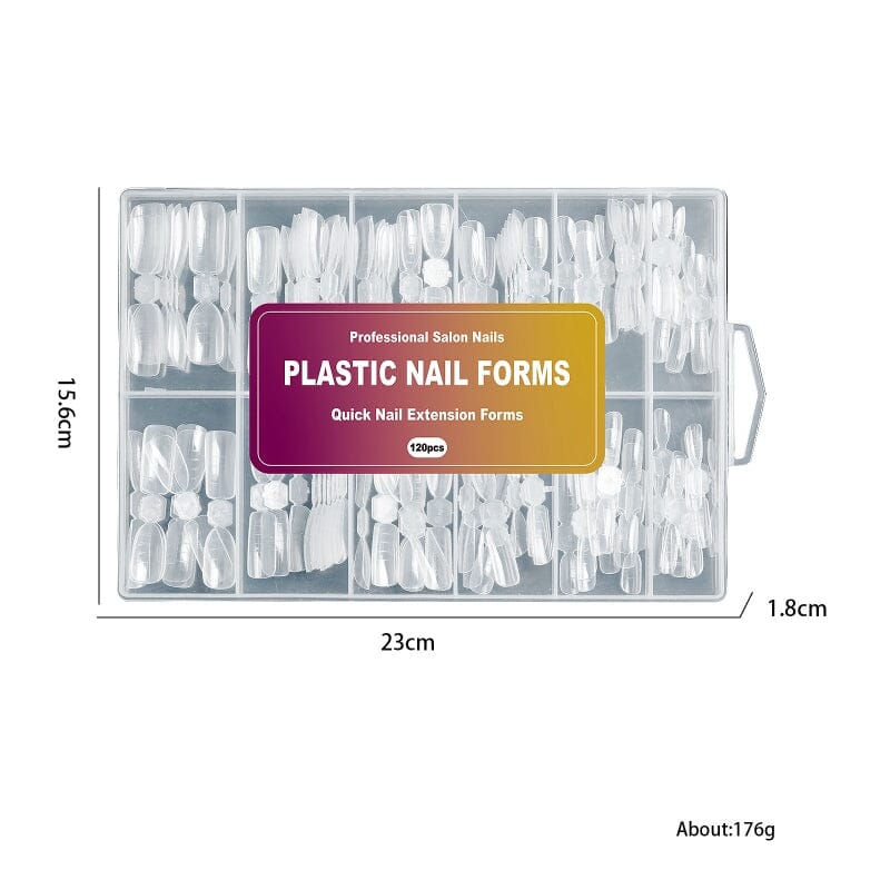 120pcs Extension Gel Mold Tips Nail Tips No Brand 