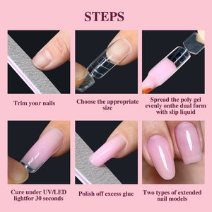 120pcs Extension Gel Mold Tips Nail Tips No Brand 