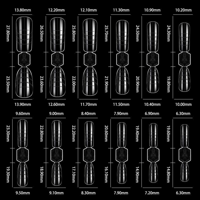 120pcs Extension Gel Mold Tips Nail Tips No Brand 