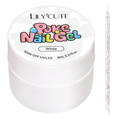 Poke Nail Gel White 8ml Gel Nail Polish LILYCUTE 